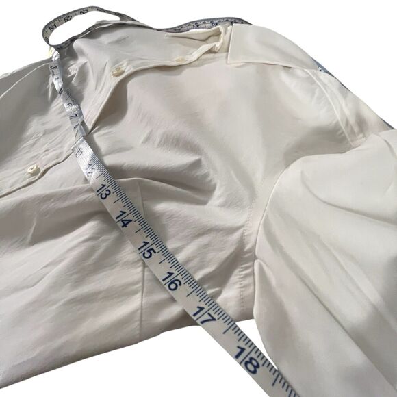 Vineyard Vines White Button Up Blouse 4 Preppy Coastal Clean Classic Pink Whale - Picture 8 of 9